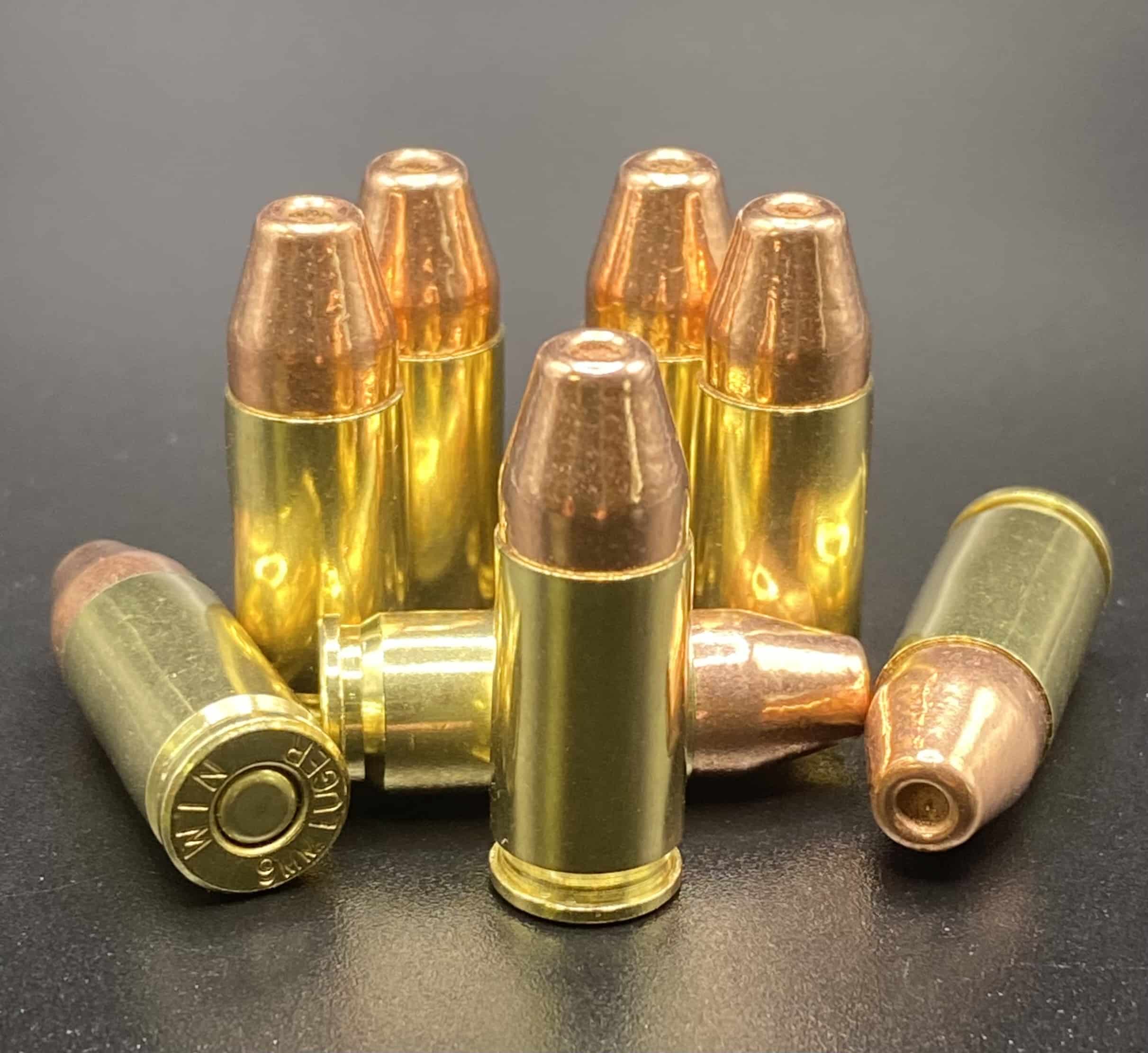 9mm Luger, 147 grains, Plated Hollow Point, Subsonic, New Brass, 500 ...